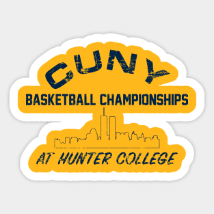 CUNY Basketball Championship Distressed Sticker